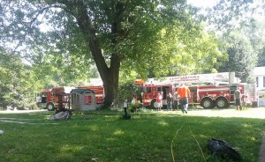 Overloaded extension cord sparks house fire