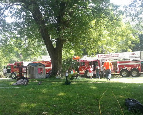 Overloaded extension cord sparks house fire